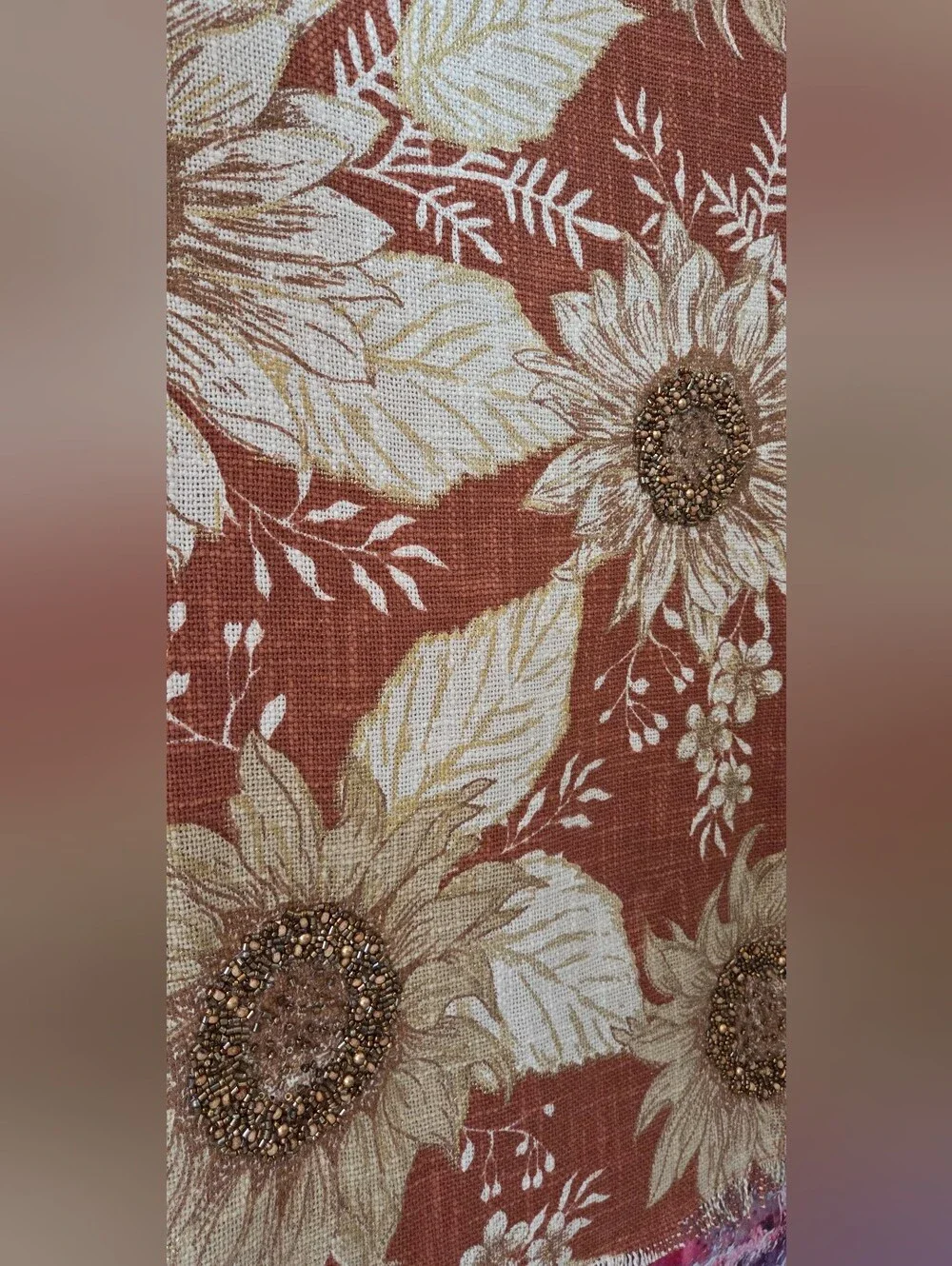 Mireille Designs Handmade Sunflower Table Runner